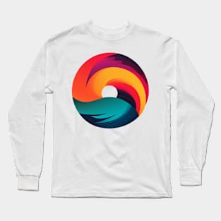 Vibrant Wave Long Sleeve T-Shirt